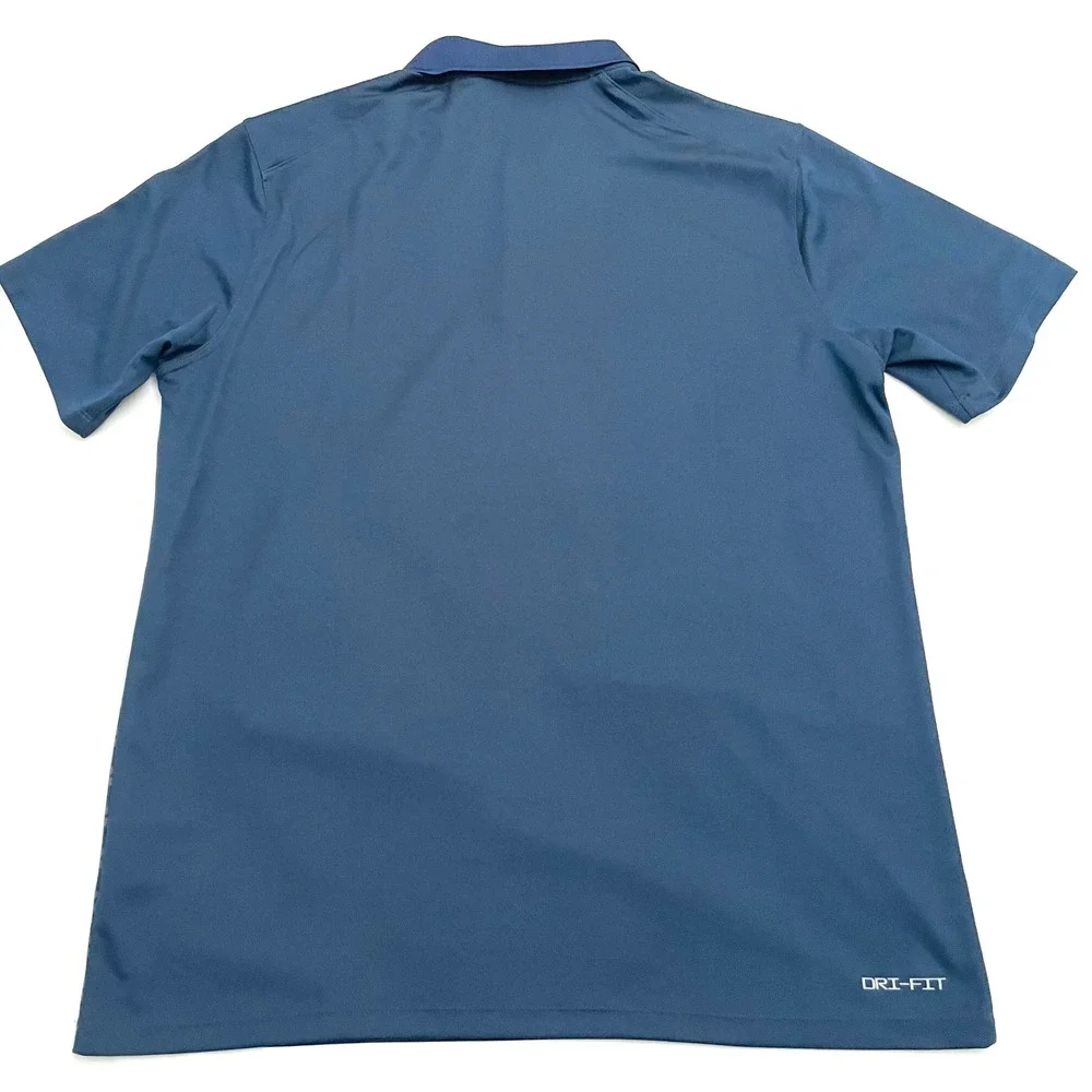 Jordan Men's Dri-FIT Coach Victory Polo Large Blue Striped Dri-Fit FN6924-422